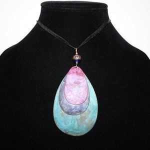 Vintagejelyfish Jewelry - Beautiful purple and blue metal choker necklace Vintagejelyfish Jewelry - Beautiful purple and blue metal choker necklace